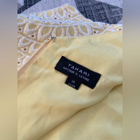 Tahari by ASL Butter Tea Dress, Size 14 - Picture 9 of 16